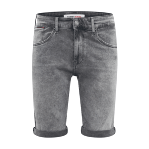 Tommy Jeans Shorts 'RONNIE' sivý denim / tmavomodrá / biela / červená vyobraziť