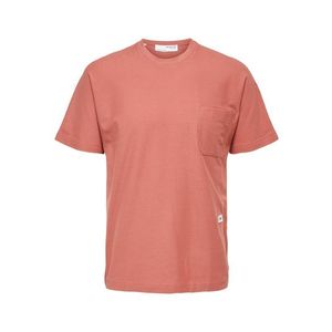 SELECTED HOMME Tričko biela / čierna / rosé vyobraziť