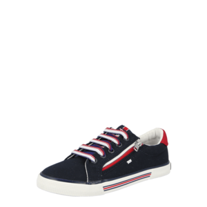 TOM TAILOR Sneaker modrá / námornícka modrá / biela / červená vyobraziť