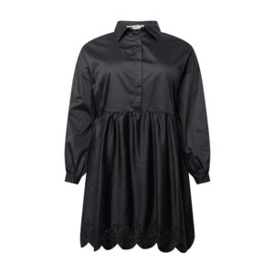 GLAMOROUS CURVE Košeľové šaty 'AN3877X' čierna vyobraziť