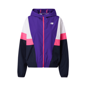 new balance Športová bunda fialová / biela / ružová / čierna vyobraziť