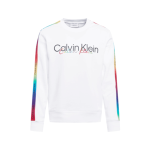 Calvin Klein Mikina 'PRIDE' biela / zmiešané farby / čierna vyobraziť