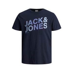 JACK & JONES Tričko 'York' námornícka modrá / svetlomodrá vyobraziť