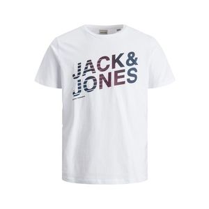 JACK & JONES Tričko 'York' šedobiela / tmavomodrá / farba lesného ovocia / nebesky modrá vyobraziť