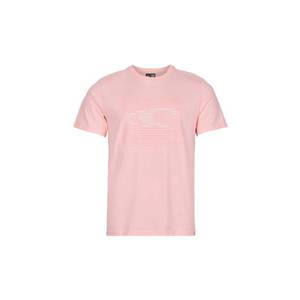 O'NEILL Tričko 'Abstract Wave' biela / ružová / svetloružová vyobraziť