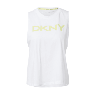 DKNY Performance Športový top biela / žltá vyobraziť