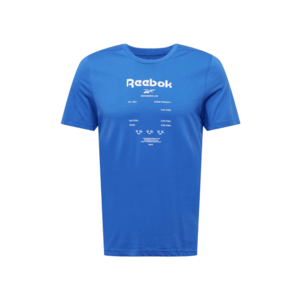 Reebok Sport Funkčné tričko kráľovská modrá / biela vyobraziť