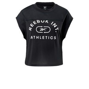 Reebok Sport Funkčné tričko čierna / biela vyobraziť