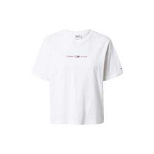 Tommy Jeans Tričko biela / zmiešané farby vyobraziť