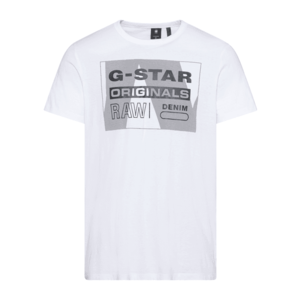 G-Star RAW Tričko biela / dymovo šedá / antracitová vyobraziť