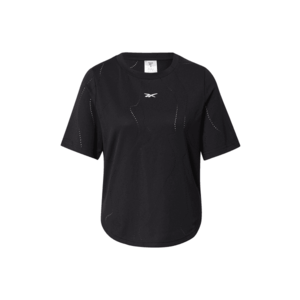 Reebok Sport Funkčné tričko čierna / biela vyobraziť