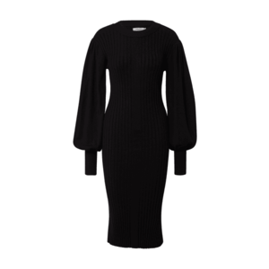 MOSS COPENHAGEN Pletené šaty 'Rachelle' čierna vyobraziť