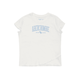 Abercrombie & Fitch Tričko 'MAY' biela / svetlomodrá vyobraziť