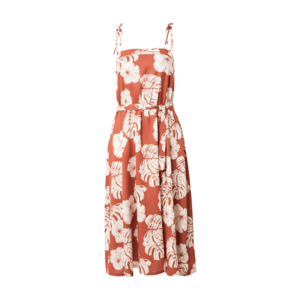 ROXY Letné šaty 'NOWHERE TO HIDE' hrdzavo červená / prírodná biela vyobraziť