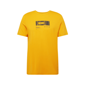 Reebok Sport Funkčné tričko zlatá žltá / čierna vyobraziť