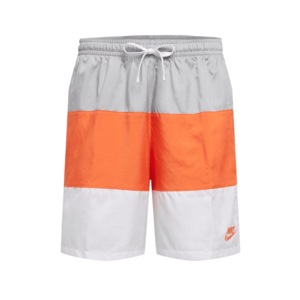 Nike Sportswear Nohavice oranžová / biela / sivá vyobraziť