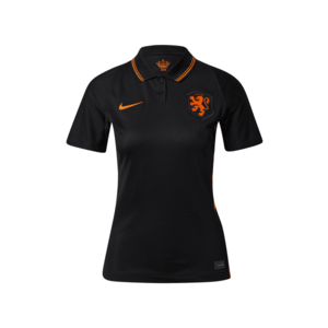 NIKE Funkčné tričko 'Netherlands 2020 Stadium Away' čierna / oranžová vyobraziť