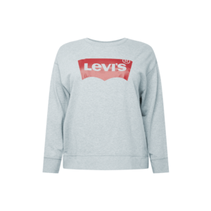 Levi's® Plus Mikina sivá melírovaná / červená vyobraziť