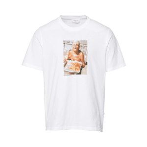 WOOD WOOD Shirt 'Sami Brett Lloyd Nonna' biela / zmiešané farby vyobraziť