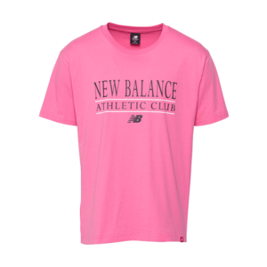 new balance Tričko 'Essentials Athletic Club' ružová / čierna / biela vyobraziť
