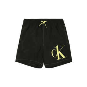Calvin Klein Swimwear Plavecké šortky čierna / neónovo žltá vyobraziť