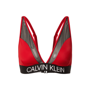 Calvin Klein Swimwear Bikinový top hrdzavo červená / čierna / biela vyobraziť