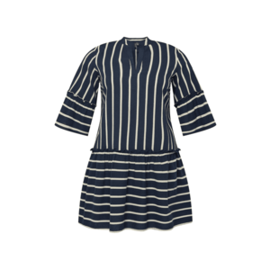 Vero Moda Curve Košeľové šaty 'Afua' námornícka modrá / biela vyobraziť