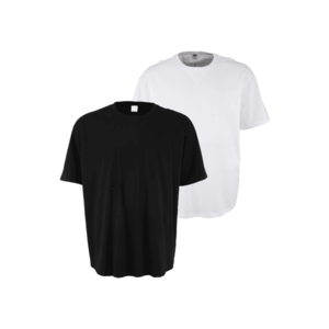 Urban Classics Plus Size Tričko biela / čierna vyobraziť
