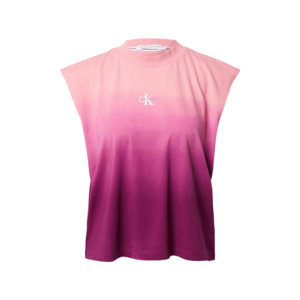 Calvin Klein Jeans Tričko ružová / fuksia / farba lesného ovocia vyobraziť