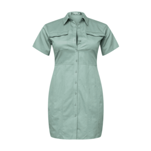 Missguided Plus Košeľové šaty pastelovo zelená vyobraziť