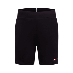 Tommy Sport Športové nohavice čierna / biela / červená vyobraziť