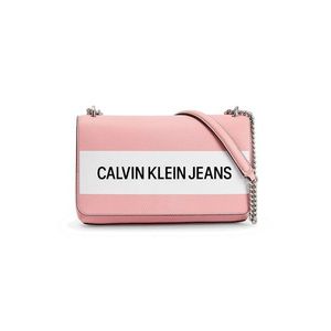 Calvin Klein Jeans Taška cez rameno ružová / biela / čierna vyobraziť