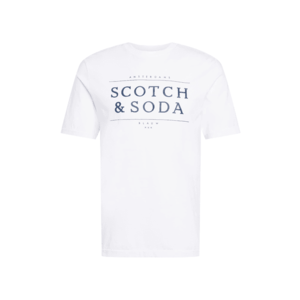 SCOTCH & SODA Tričko šedobiela / námornícka modrá vyobraziť