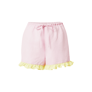Dora Larsen Pyžamové nohavice 'EMELIE' ružová / žltá vyobraziť