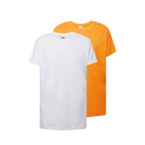 Urban Classics Tričko biela / oranžová vyobraziť