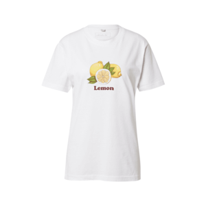 Merchcode Tričko 'Lemon' biela / žltá / zelená / tmavofialová vyobraziť