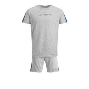 JACK & JONES Joggingová súprava 'Will' svetlosivá / kráľovská modrá / čierna vyobraziť