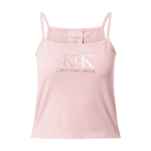 Calvin Klein Jeans Top '90s STRAIGHT NECK CROP TANK TOP' ružová vyobraziť