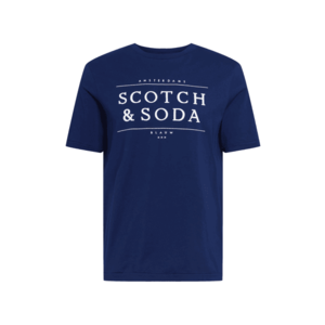 SCOTCH & SODA Tričko námornícka modrá / biela vyobraziť