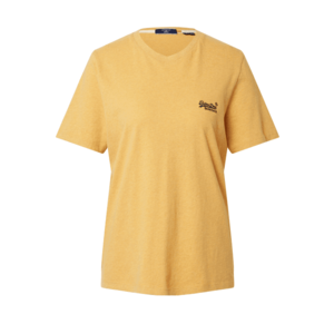 Superdry Tričko žltá / námornícka modrá vyobraziť