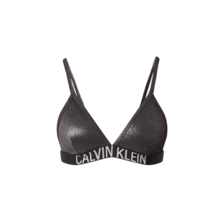 Calvin Klein Swimwear Bikinový top striebornosivá / antracitová vyobraziť