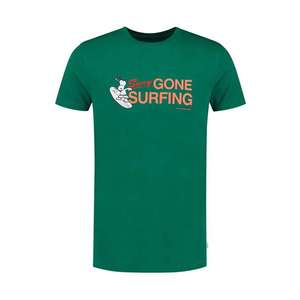 Shiwi Tričko 'Snoopy Gone Surfing' zelená / broskyňová / oranžovo červená / biela / námornícka modrá vyobraziť