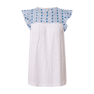 ESPRIT Tričko biela / kráľovská modrá vyobraziť