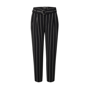 Lauren Ralph Lauren Plisované nohavice čierna / biela vyobraziť