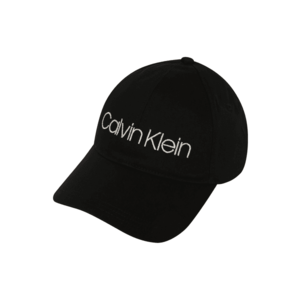 Calvin Klein Čiapka čierna / krémová vyobraziť
