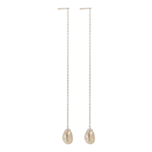 Pernille Corydon Jewellery Náušnice 'Lagoon' strieborná / perlovo biela vyobraziť