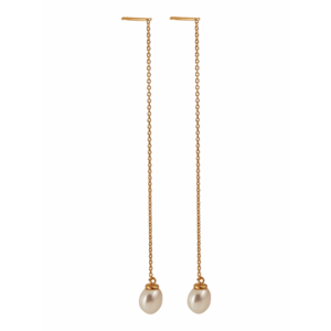 Pernille Corydon Jewellery Náušnice 'Lagoon' zlatá / perlovo biela vyobraziť