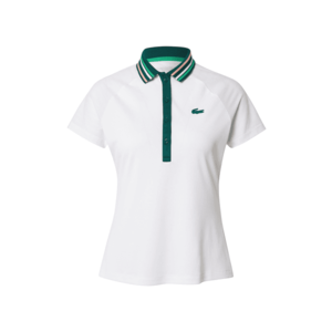 Lacoste Sport Funkčné tričko biela / smaragdová vyobraziť