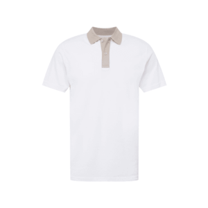 SELECTED HOMME Tričko 'MARION' biela / svetlobéžová vyobraziť