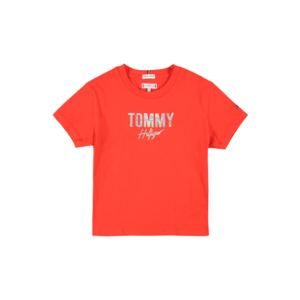 TOMMY HILFIGER Tričko svetločervená / strieborná vyobraziť